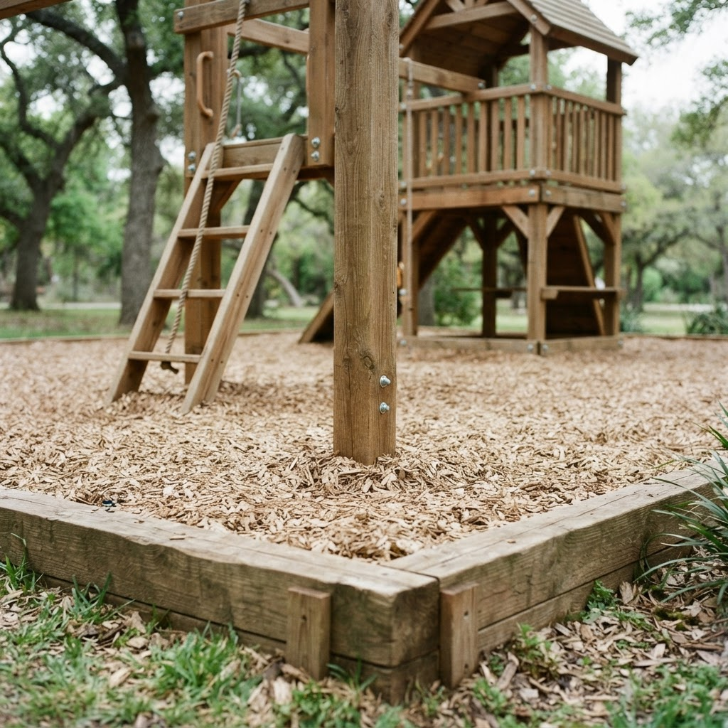 The Soft Ground — Engineered wood-fiber / mulch surfacing